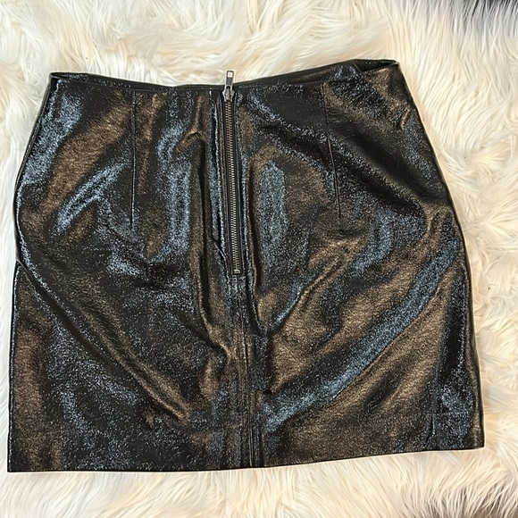 Faux Leather Small Mini Skirt - Picture 9 of 10
